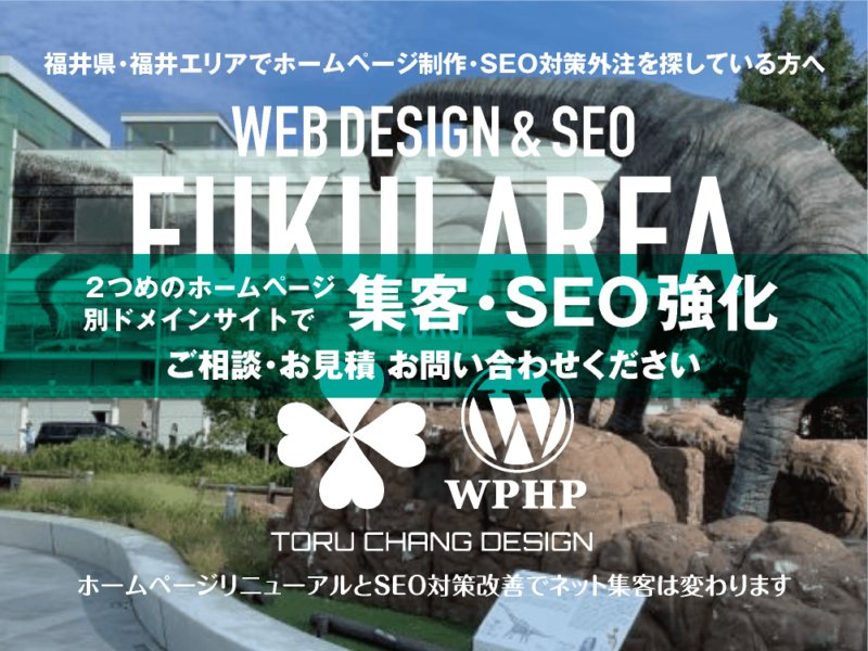 福井県・福井エリア｜2ND SITE PLAN｜2つめのホームページ制作プランのご紹介｜サテライトサイトでSEO改善・SEO強化｜toruchang-seo.com