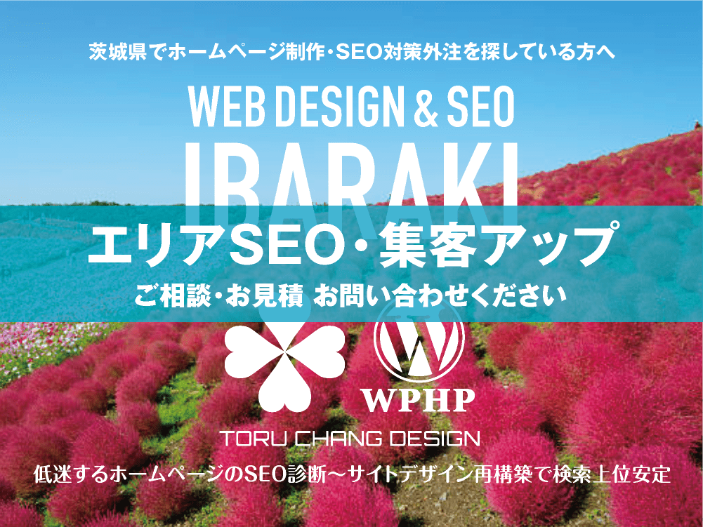 茨城県でエリアSEO・集客アップ｜低迷するホームページのSEO診断〜サイト再構築でネット検索上位安定｜toruchang-seo.com